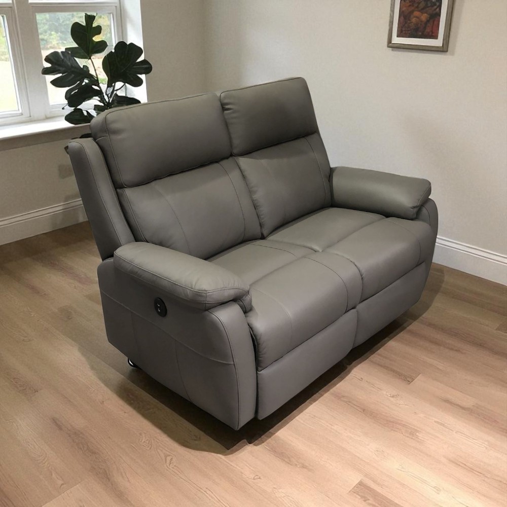 Messina 2 Seater Power Recliner Taupe