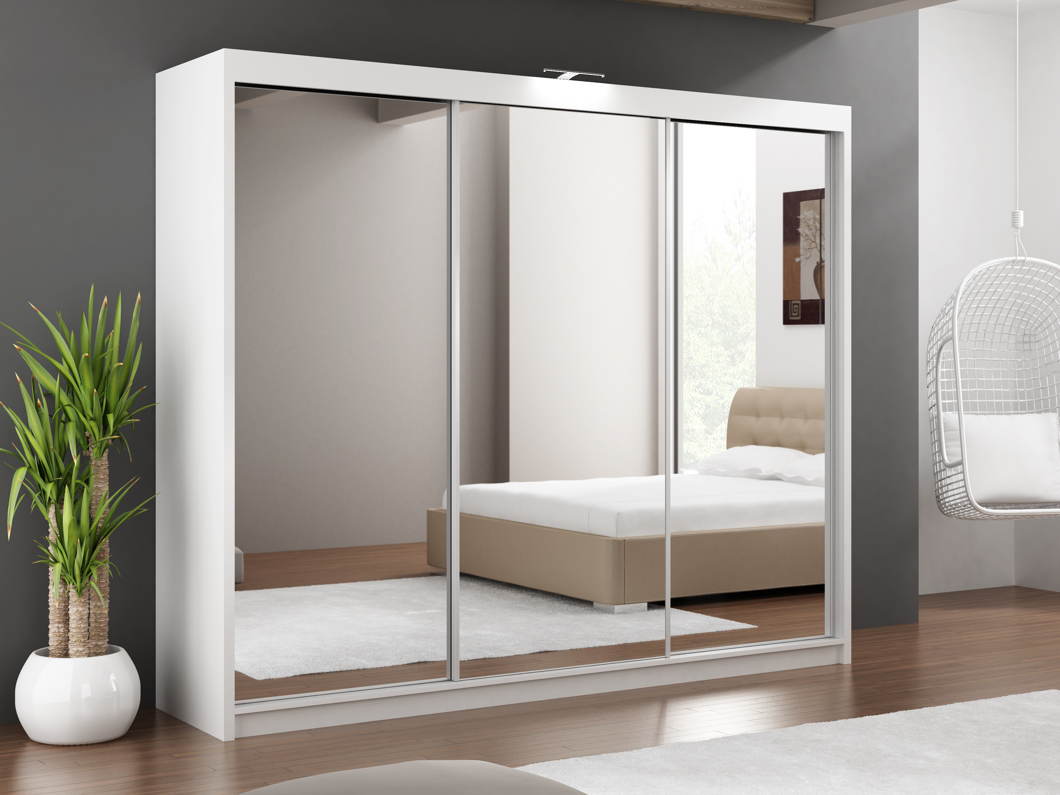 Paris 2.5m Lux Robe - White