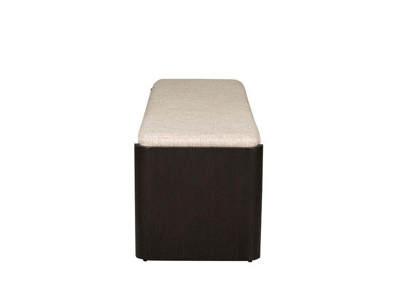 Rhodes Ebony Bedside Table 2 Drawer