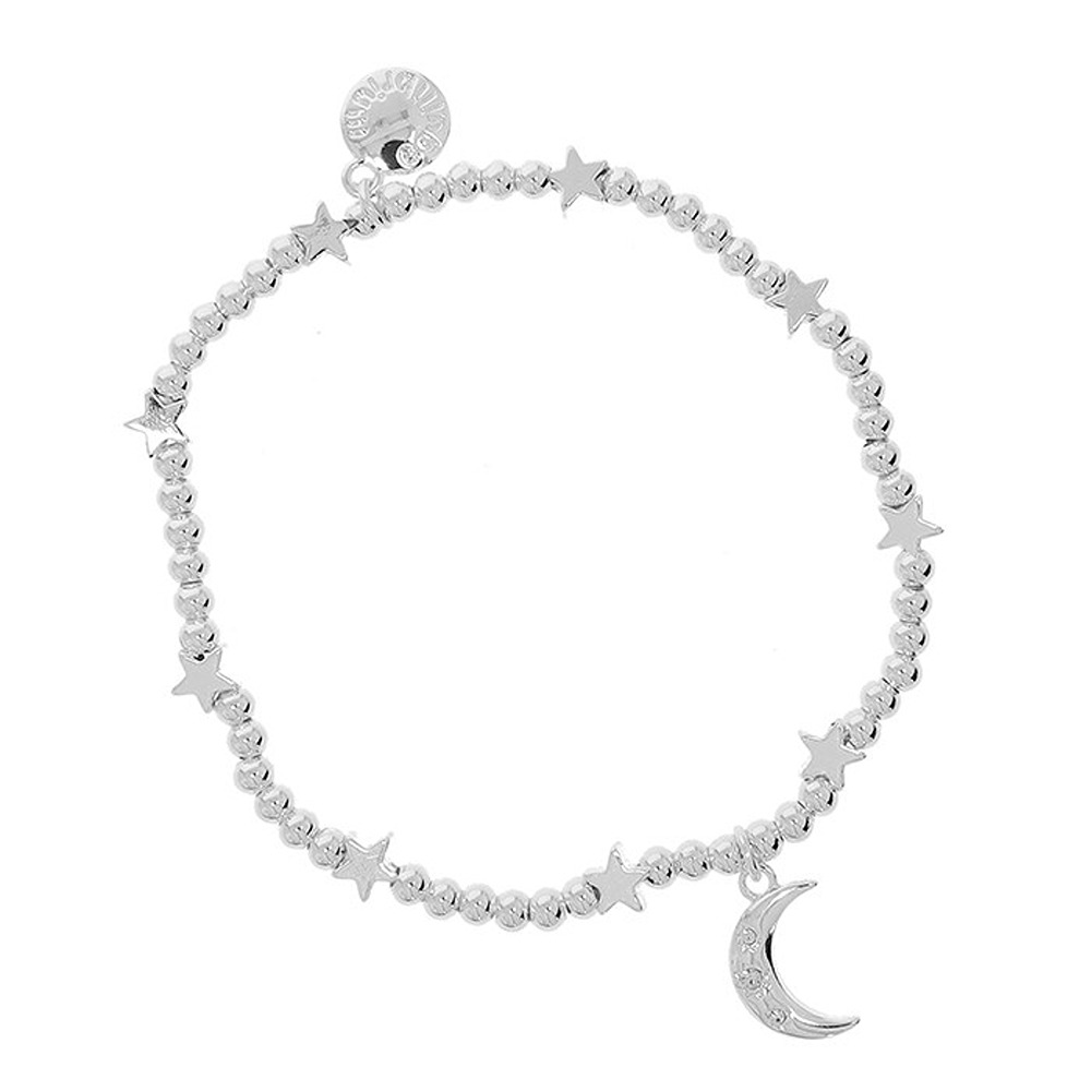Stackable Silver Plated Bracelet Celestial