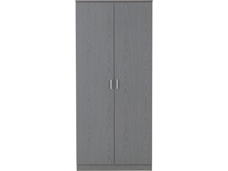 Felix 2 Door Wardrobe - Grey