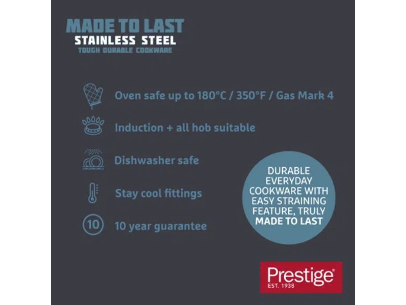 Prestige Made To Last Non-Stick Milkpan 14Cm/0.9L