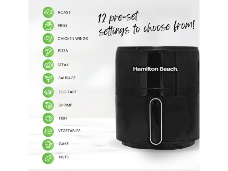 Hamilton Beach Delux Fry 5L Digital Air Fryer