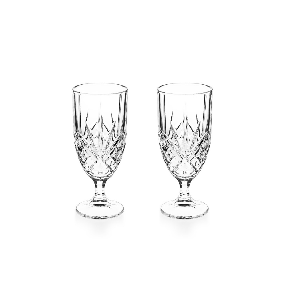 Belvedere Set Six Footed Water Glasses