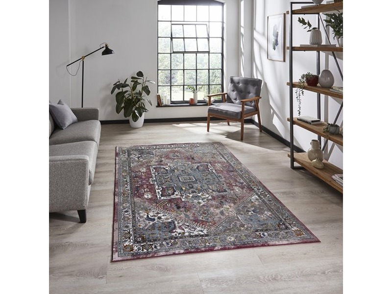 16th Avenue 93DA Fuchsia and Blue Persian Style Rug