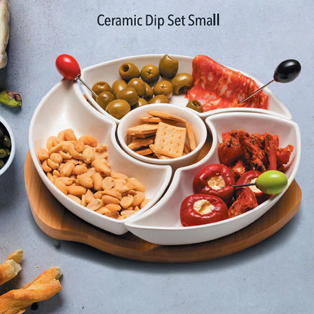 Ceramic Dip Set Small with Turnable