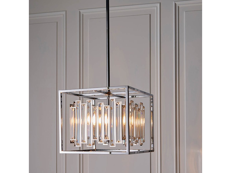 Katie Bleu Acadia 4 Light Pendant Chrome Plate