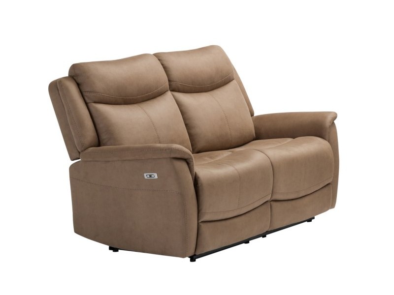 Arizona 2 Seater Electric Recliner – Caramel