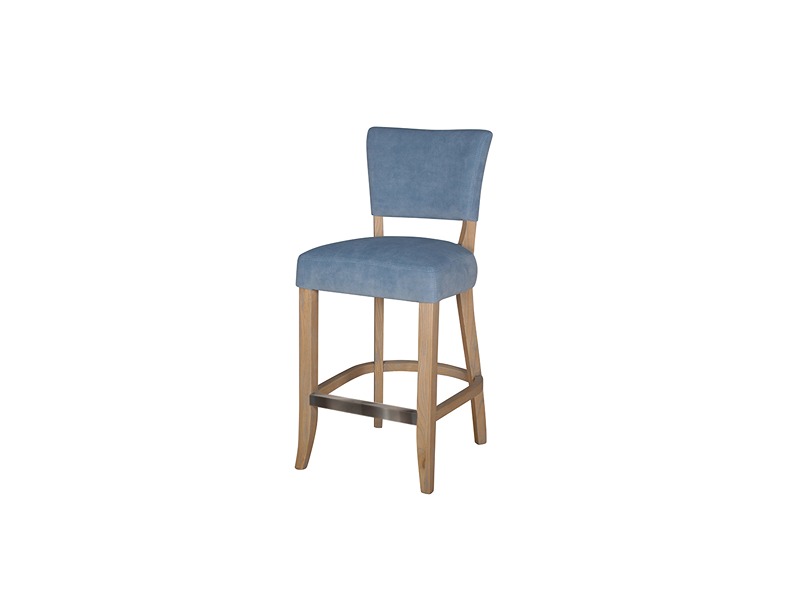 Duke Dining Chair Leather - Ink Blue