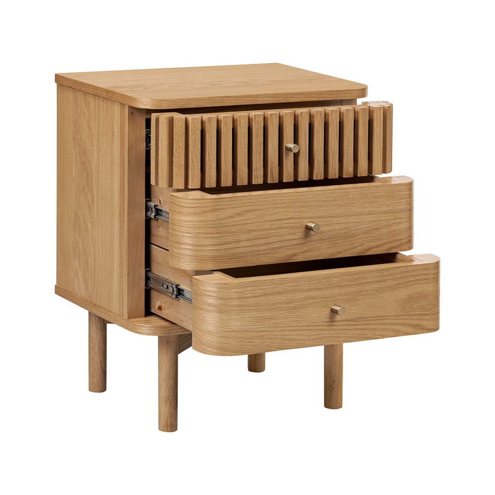 Soho 3 Drawer Bedside