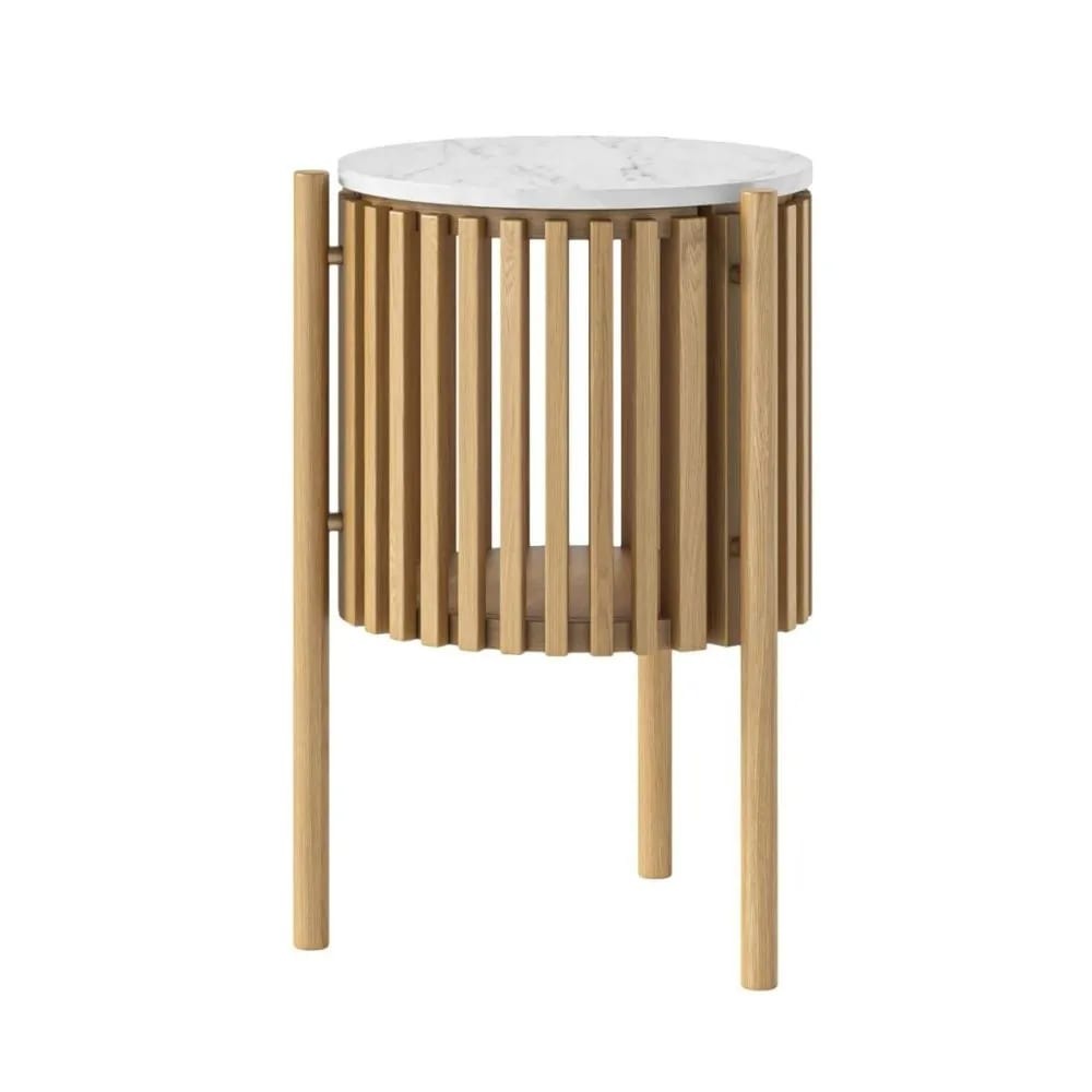 Soho Natural Marble Top Story Side Table