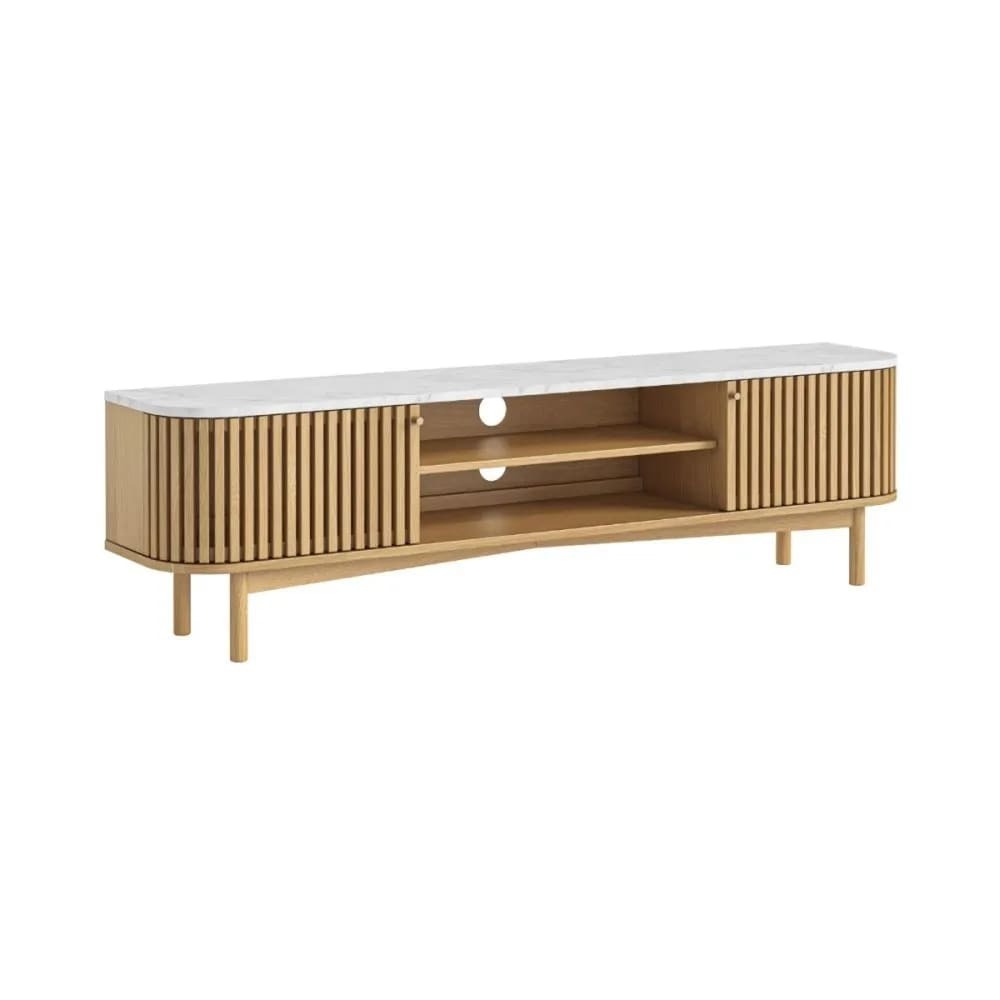 Soho Natural Marble Top Large TV Unit