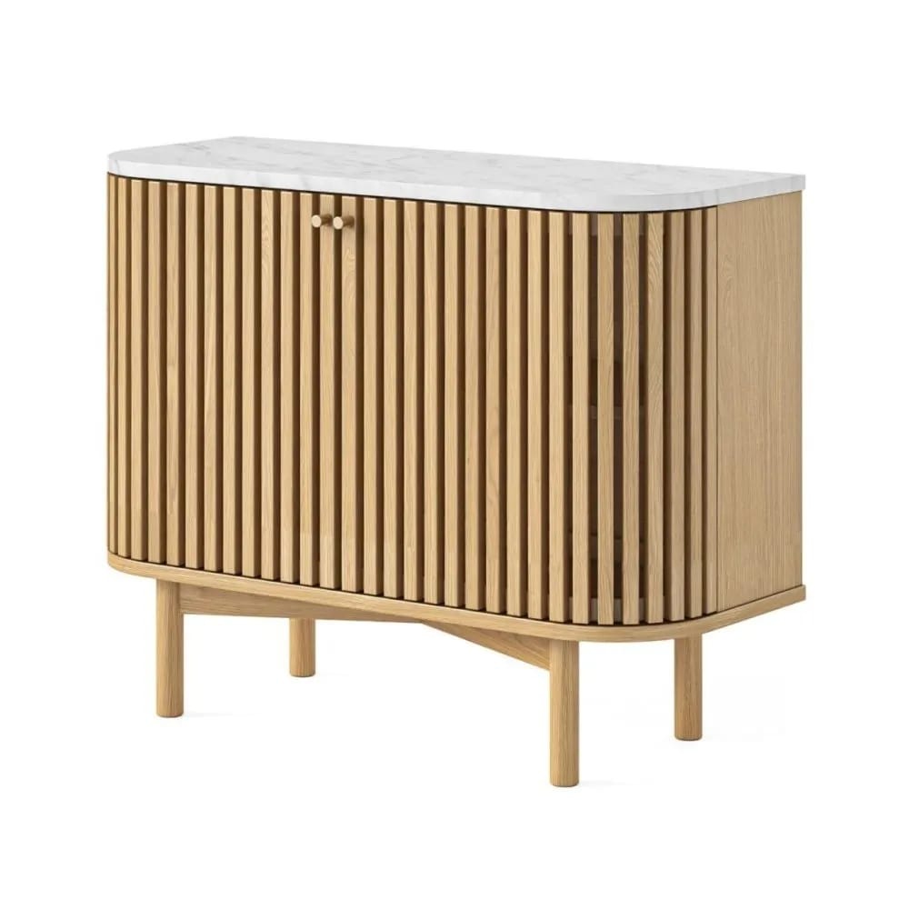 Soho Natural Marble Top Small Sideboard