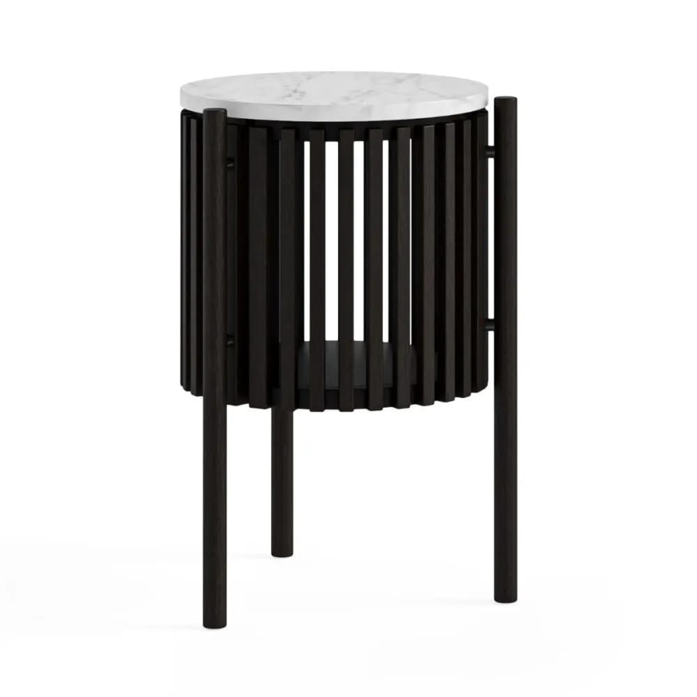 Soho Black Marble Top Story Side Table
