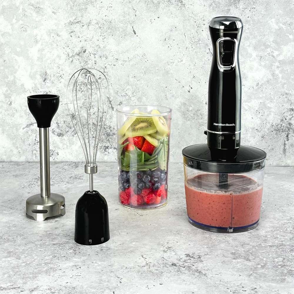 Hamilton Beach 4-in-1 Hand Blender Set Black