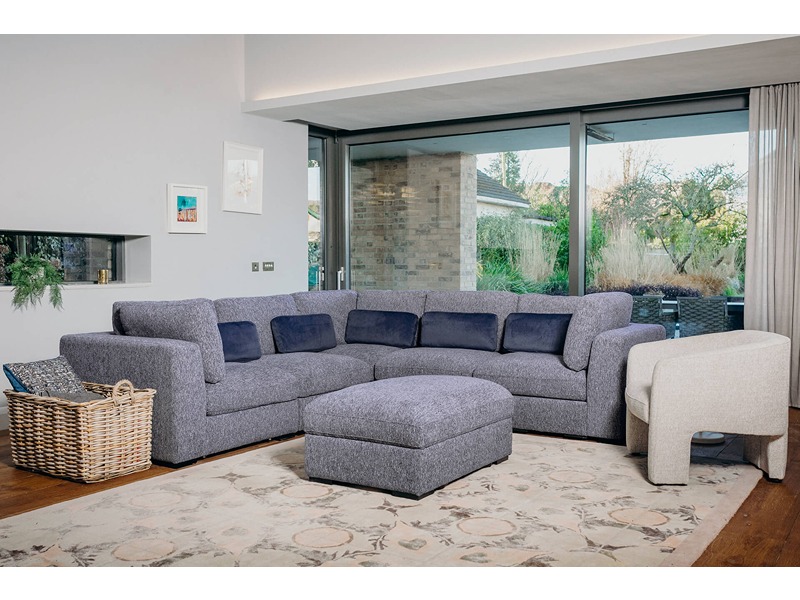 Humphrey Armless Sectional - Blue