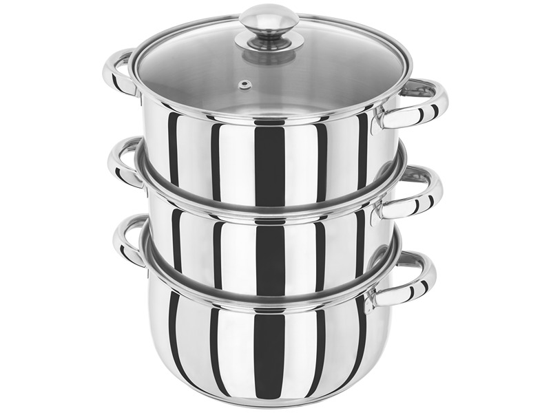 Judge Essentials 22Cm 3 Tier Steamer Glass