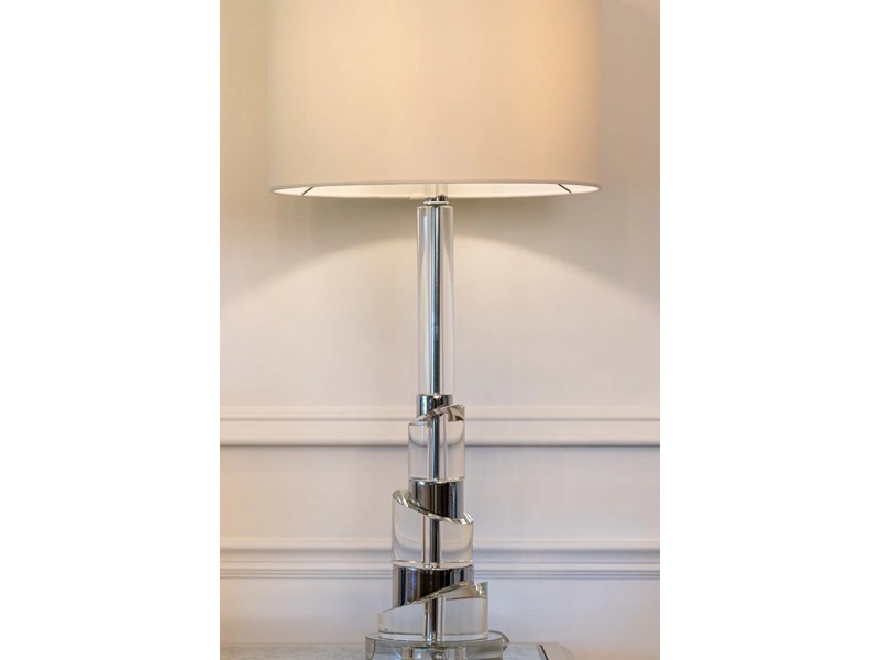 Katie Bleu Ivy Table Lamp & Shade