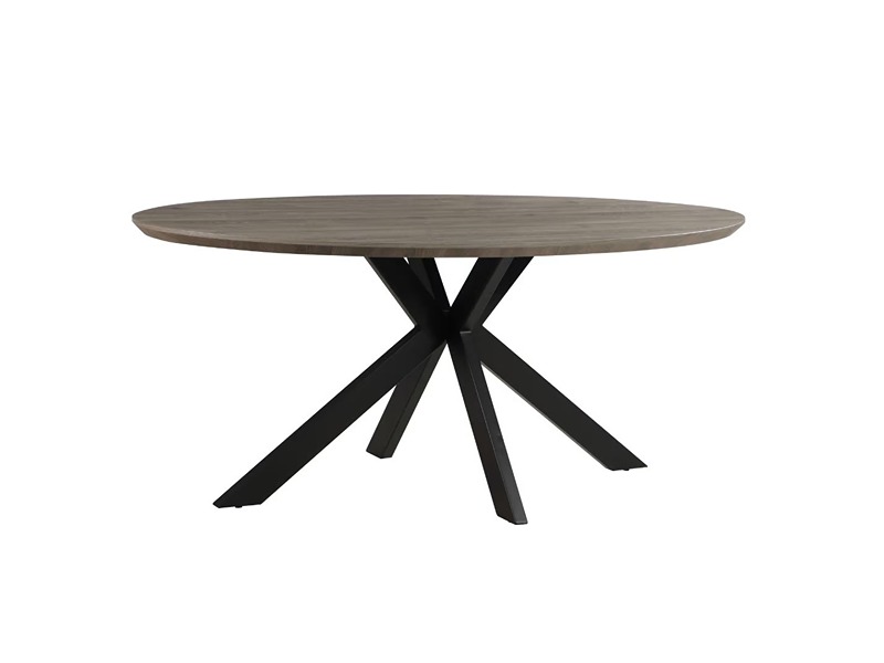 Manhattan Oval Dining Table 2200mm - Grey