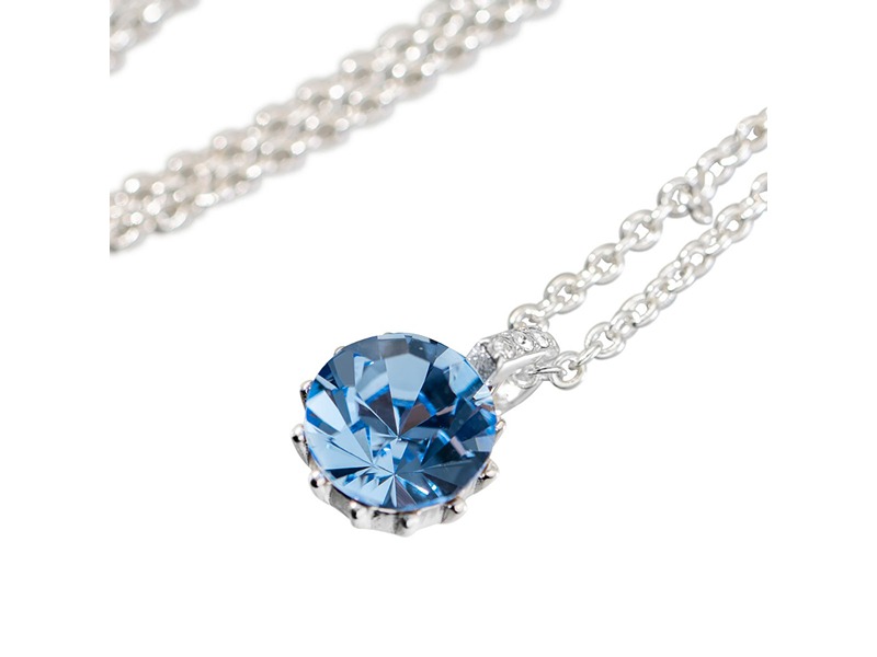 Newbridge Silver Plated Light Sapphire Crystal Pen
