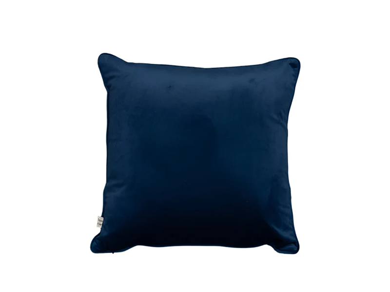 Cushion Velvet Plain Midnight Blue