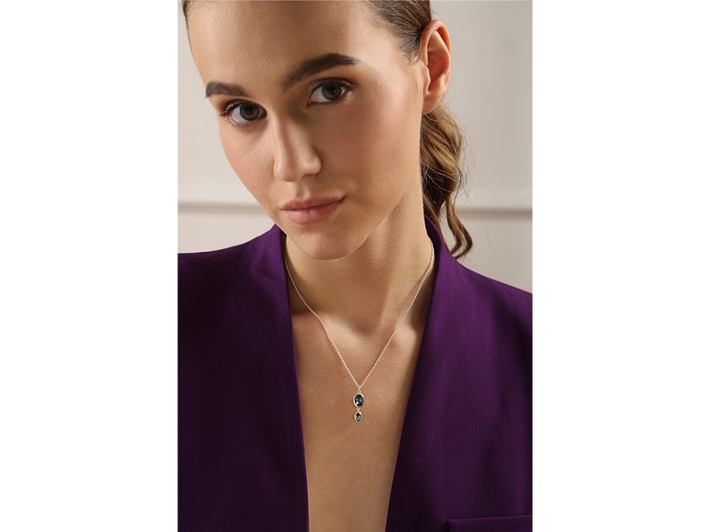 Newbridge Dark Blue Stone Pendant