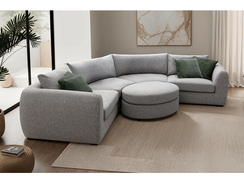 Spencer Arm Sectional RHF - Grey