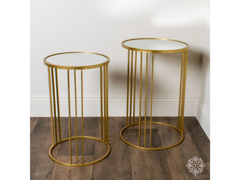 Freya S/2 Accent Table Gold