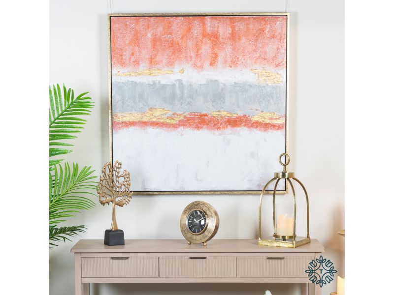 Tara Lane Hand Painted Canvas Raya 90 X 90 cm