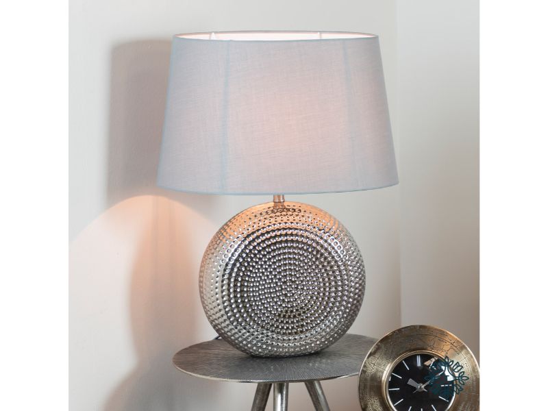 Tara Lane Hana Table Lamp Silver 57cm