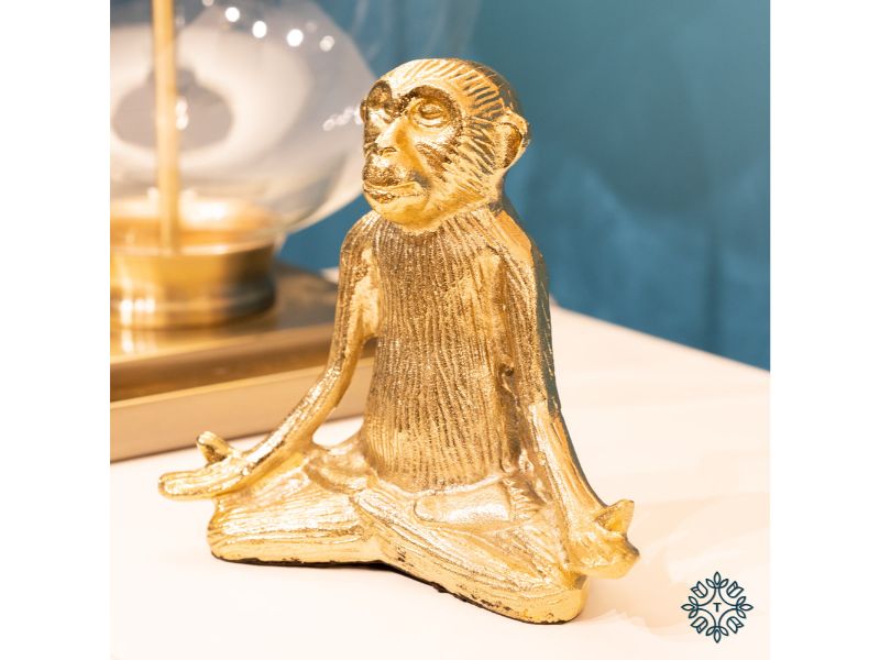 Safari Yoga Monkey Gold