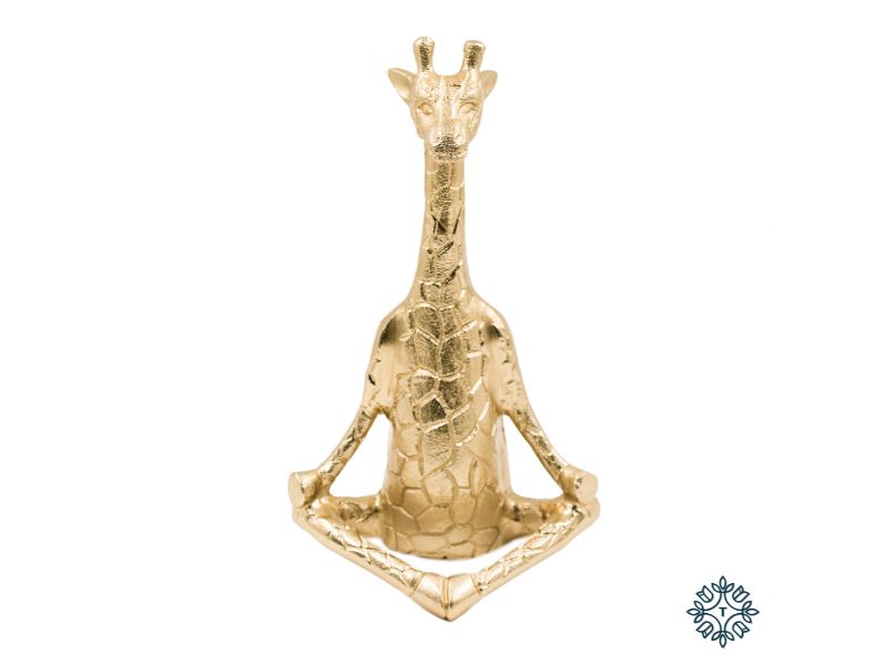Safari Giraffe Sitting Gold