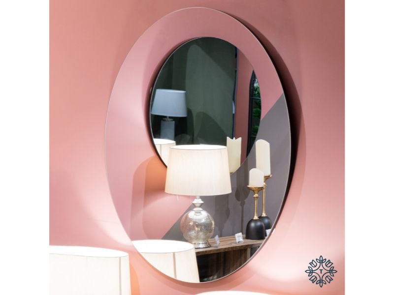 Tara Lane Frameless Round Mirror 90cm