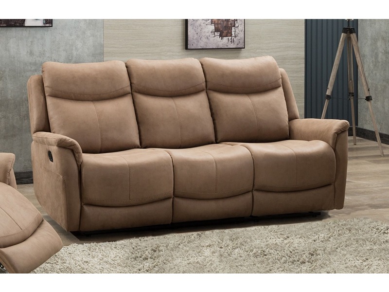 Arizona 3 Seater Recliner – Caramel