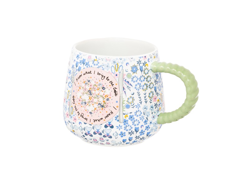 Cath Kidston Affinity Ditsy Blue Twisted Handle Bi