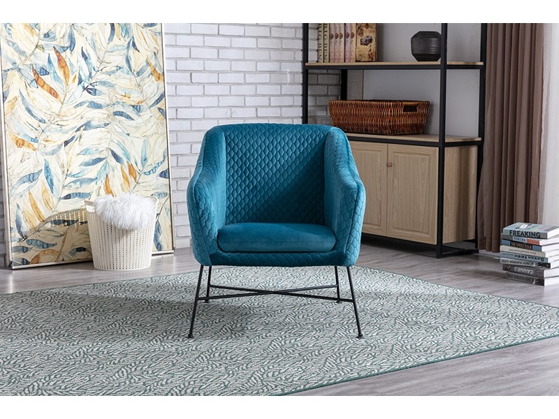 Cleo Accent Chair – Federal Blue