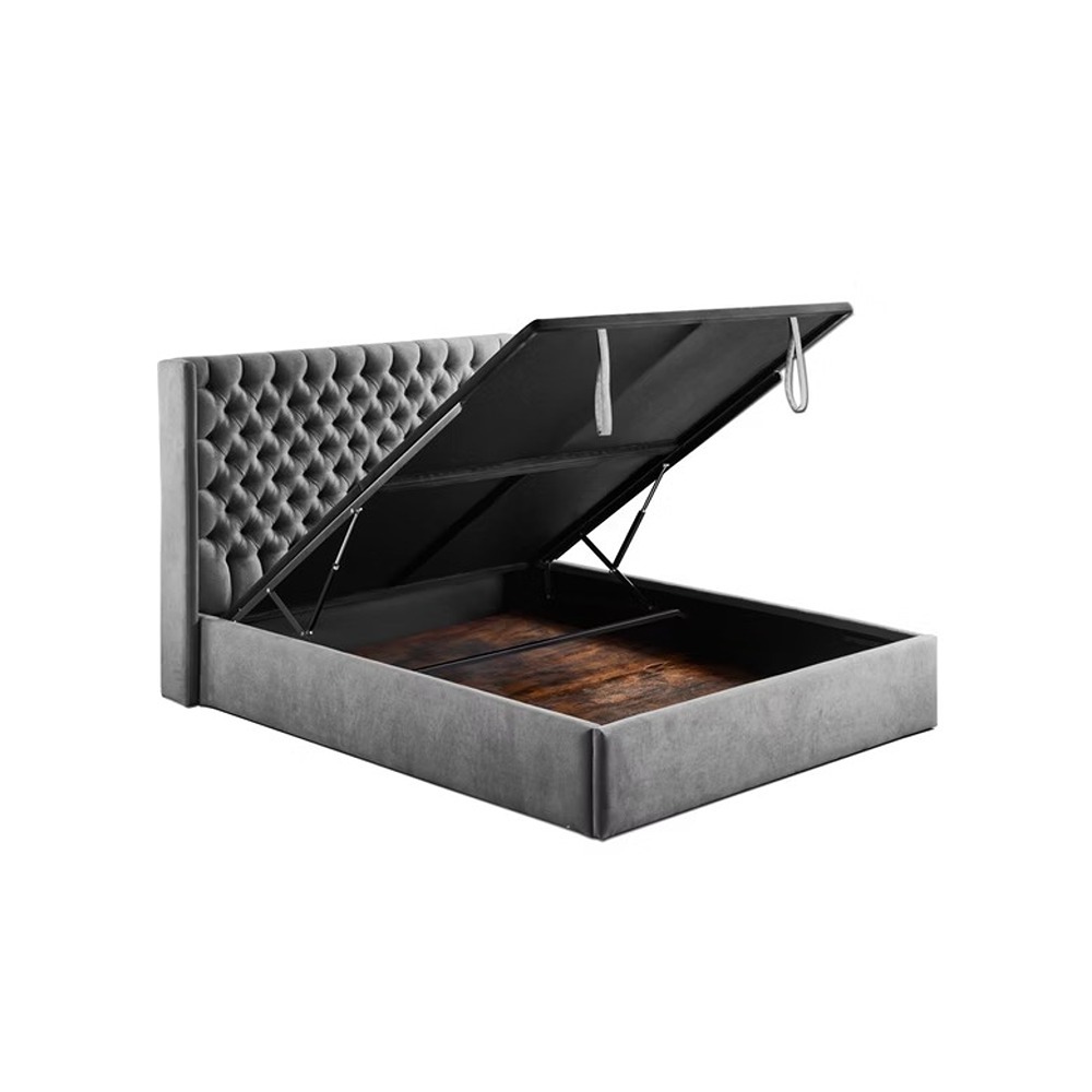 Colette Grey Fabric Storage Bed