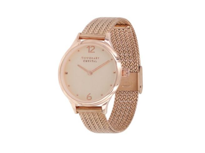 Tipperary crystal rose gold watch store