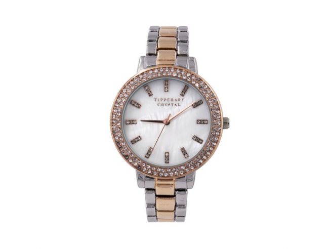 Tipperary crystal rose 2025 gold watch