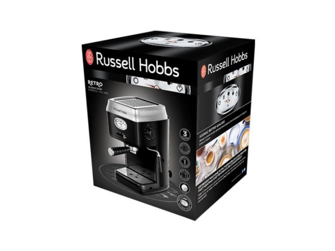 russell hobbs retro espresso coffee machine