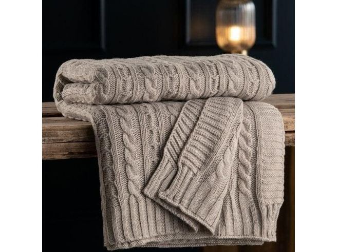 Grey knitted throws 2025