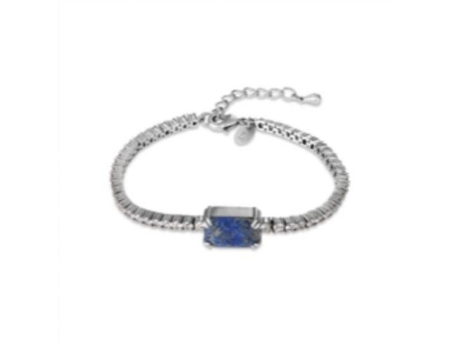 NEWBRIDGE ANTIQUE SILVER PLATED BRACELET BLUE CL