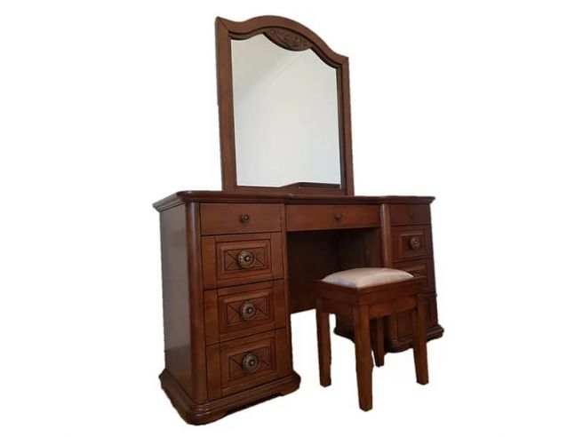 Roma Dressing Table Mirror, Mirrored Dressing Table With Drawers Ireland