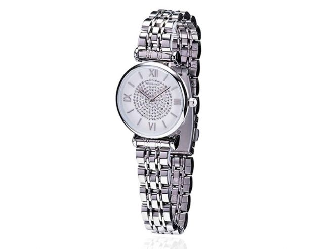 Womens silver watches with diamonds top