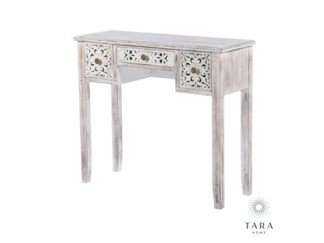 White round deals console table