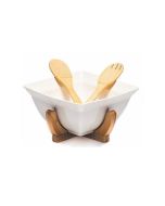 Ceramic 3 Piece Salad Bowl Set