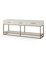 Katie Bleu Capri 3 Drawer Console Table