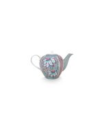Tea Pot Large Flower Festival Light Blue 1.6Ltr