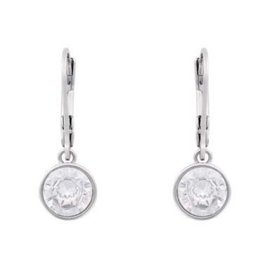 Indulgence Rhodium Crystal Drop Earrings