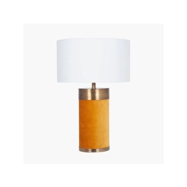 Katie Bleu Dempsey Mustard Velvet And Gold Metal T